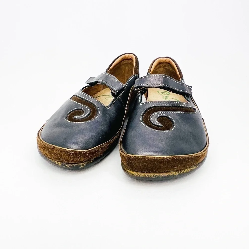 Naot Footwear Matai Mary Jane & Suede Size 37/6-6.5 Brown Leather Comfort Shoes - Picture 3 of 11